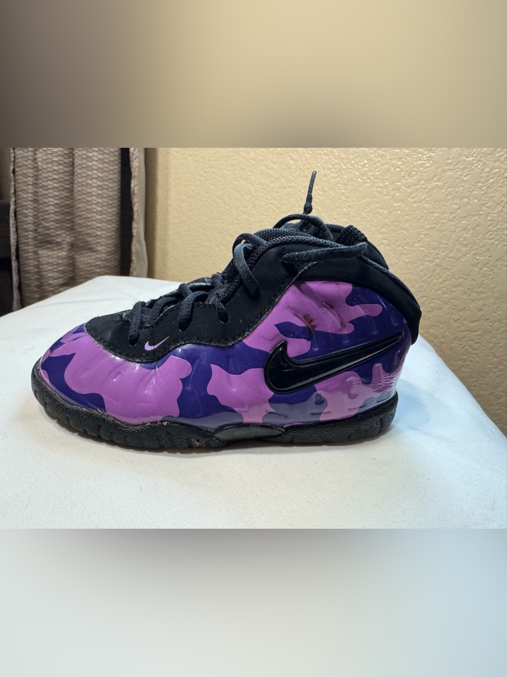 Toddler Nike Air Posite Purple Camo Sneakers Size 7c